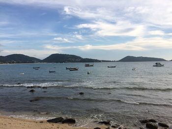 Scenic view of sea against sky