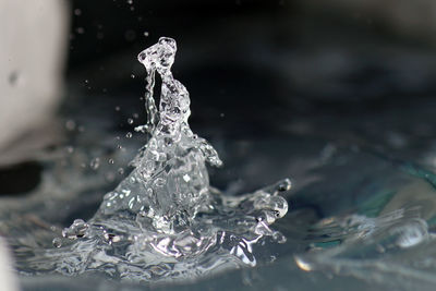 Close-up of splashing water