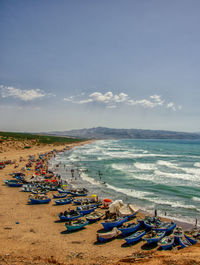Scenic view of sea against sky