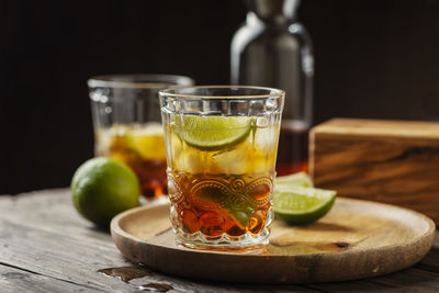 Close-up of drink on table