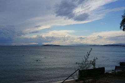 Scenic view of sea against sky