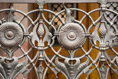 Full frame shot of metal fence