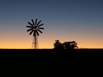 Sunrise over the farmland in south africa