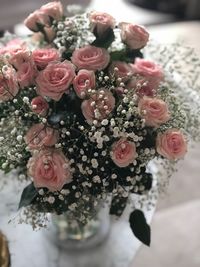 Close-up of rose bouquet