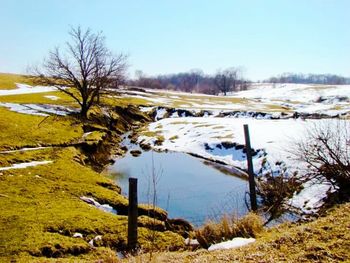 Snow covered landscape