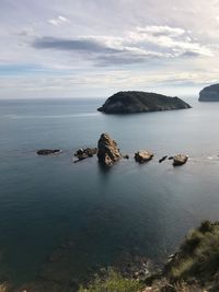 Scenic view of sea against sky