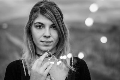 Portrait of beautiful young woman