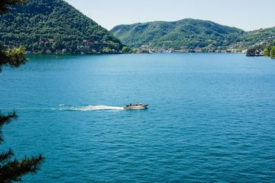 Boats in sea