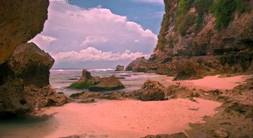 Panoramic view of sea against sky