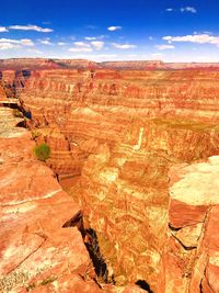 View of rock formations