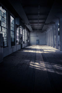 View of empty corridor