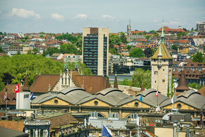 View of buildings in city