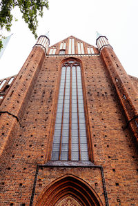 Low angle view of building against clear sky