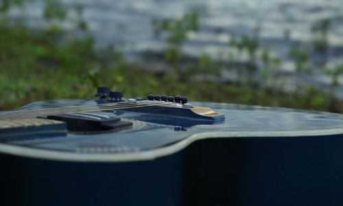 Close-up of piano