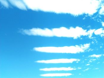 Low angle view of blue sky