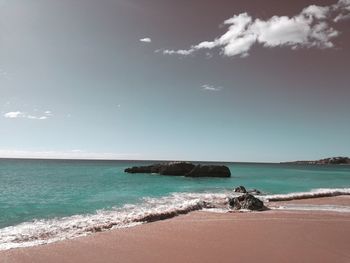 Scenic view of sea against sky