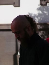 Close-up of young man standing outdoors