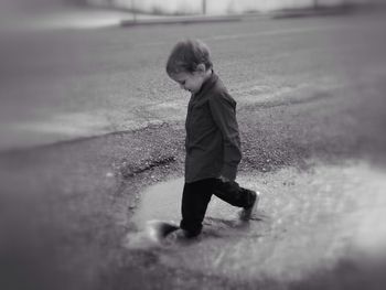 Girl looking at camera