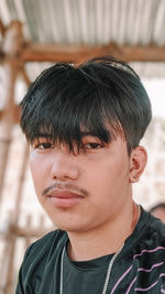 Close-up portrait of young man