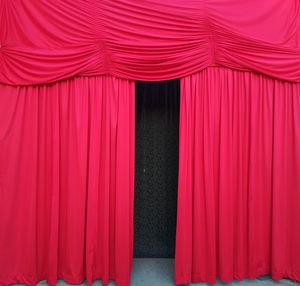 View of multi colored wall with closed door