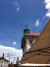 Low angle view of building against sky