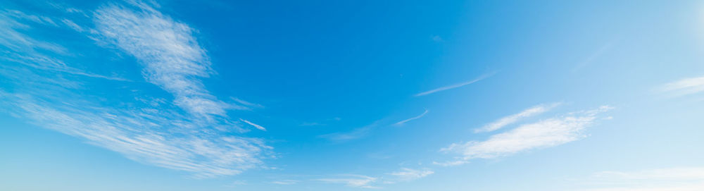 Low angle view of blue sky