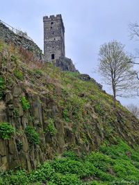 Low angle view of building against sky