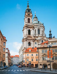 St nicholas church on lesser town square in prague