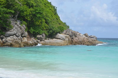 Scenic view of sea against sky