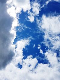 Low angle view of clouds in sky