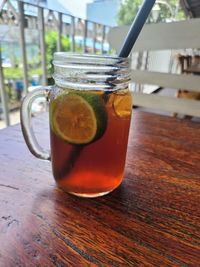 Fresh lemon tea for sunnyday