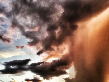Low angle view of clouds in sky