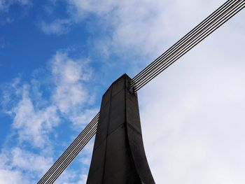 Low angle view of bridge against sky