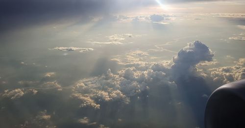 Aerial view of cloudscape