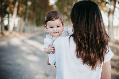 Portrait of mother and daughter