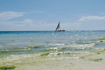 Scenic view of sea against sky