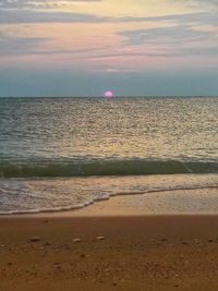 View of sea against cloudy sky