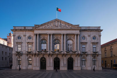 Low angle view of historical building