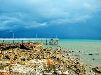 Scenic view of sea against sky