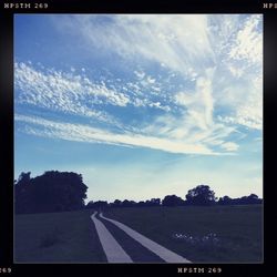 Road passing through landscape