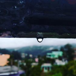 Close-up of water drops on leaf