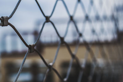 Close-up of chainlink fence