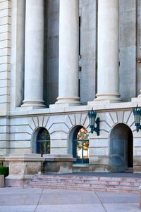 Facade of historic building