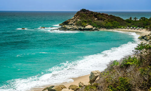 Scenic view of sea against sky