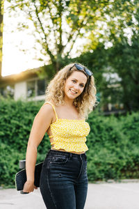 Portrait of a smiling young woman