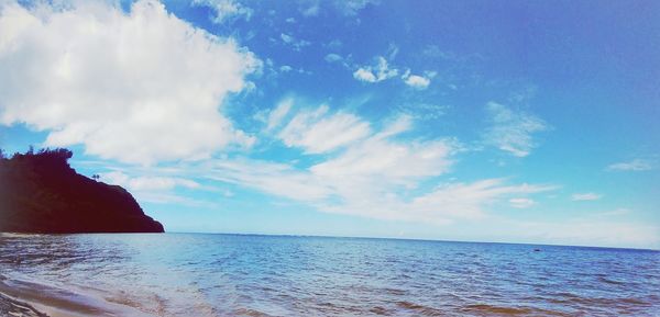 Scenic view of sea against sky