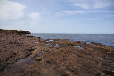 Scenic view of sea against sky