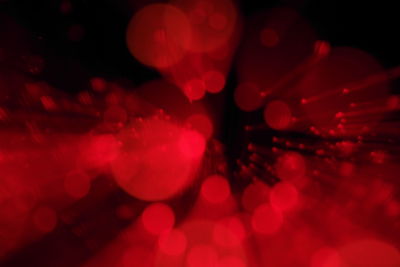 Defocused image of illuminated lights