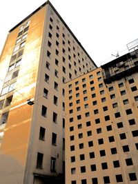 Low angle view of modern building against sky