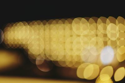 Defocused image of illuminated lights